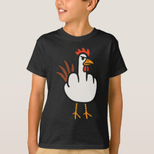 Mittelfinger-Huhn, Erwachsenen-Humor, Lustige Gest T-Shirt