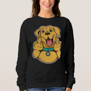Mittelfinger Labrador Retriever Sweatshirt