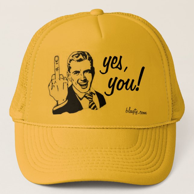 Mittelfingerhut Truckerkappe (Vorderseite)