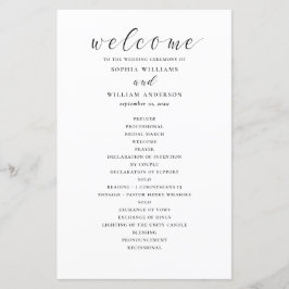 Mittelfristiges Hochzeitsprogramm für Schwarz-Weiß