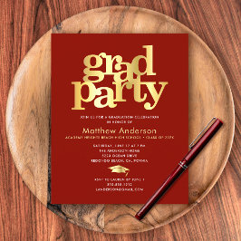 Mittelfristiges Party für den Rotgoldenstempel