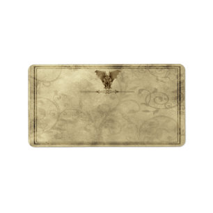 Mittelgargoyle-Apothekensiegel Adressaufkleber