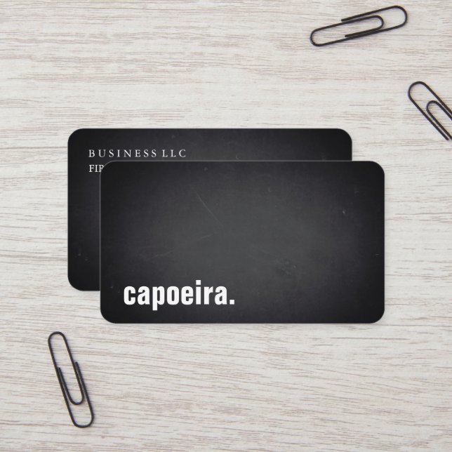 Mittelgewicht. Modern Blackboard Professional Visitenkarte (Vorderseite/Rückseite Beispiel)