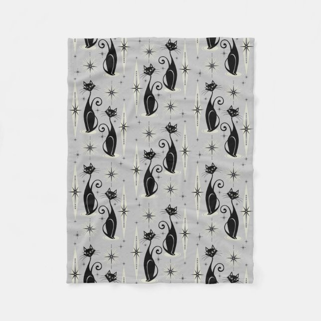 Mittelgrau Fleecedecke (Vorderseite)