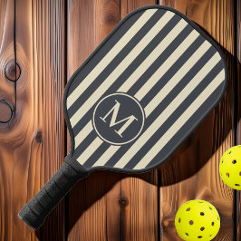 Mittelgrau-Monogramm Pickleball Schläger