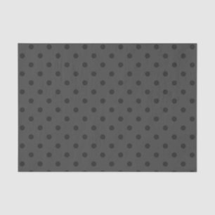 Mittelgraue und dunkelgraue Polka-Punkte Seidenpapier
