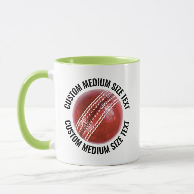 Mittelgroßer Text LIME GRÜN Combo 11oz Individuell Tasse (Links)