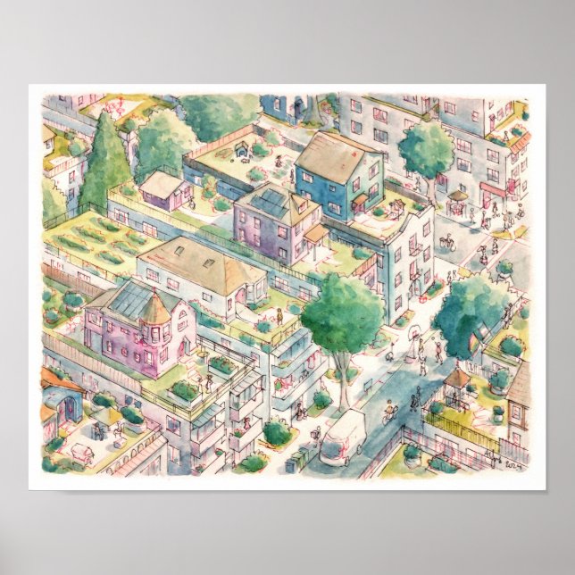 Mittelhaus Poster (Vorne)