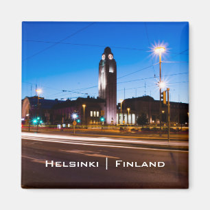 MittelHelsinki während der blauen Stunde Magnet