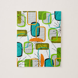 Mitteljahrhundert Modernes Abstraktes #57 Puzzle