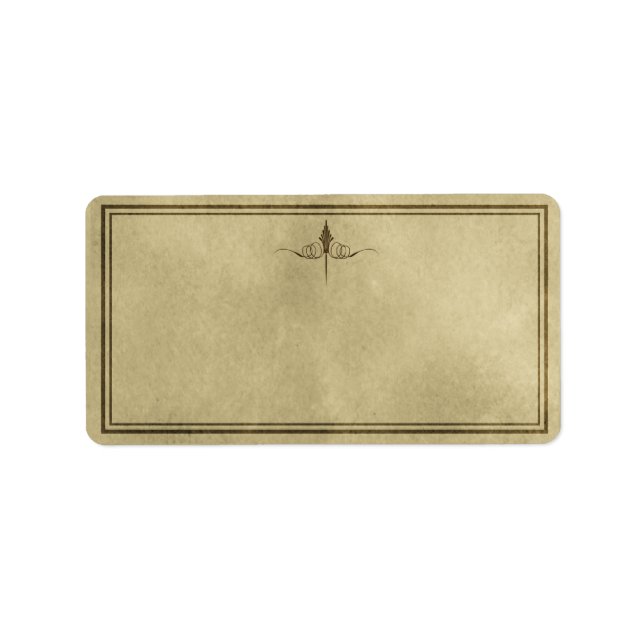 Mittelklasses Elegantes Apothekaretikum Adressaufkleber (Vorne)