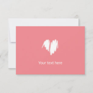 Mittelmäßiges weißes Graffiti-bespritztes Herzbild Dankeskarte