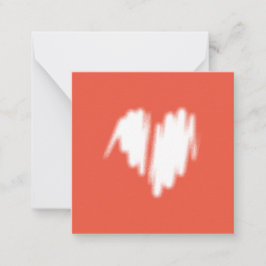 Mittelmäßiges weißes Graffiti-bespritztes Herzbild Mitteilungskarte