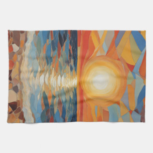 Mittelmeer Beach Sunrise Sunset Modern Art Geschirrtuch