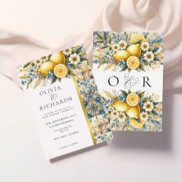 Mittelmeer Blume Italienisch Positano Lemon Einladung