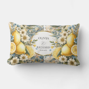 Mittelmeer Blume Italienisch Positano Lemon Lendenkissen