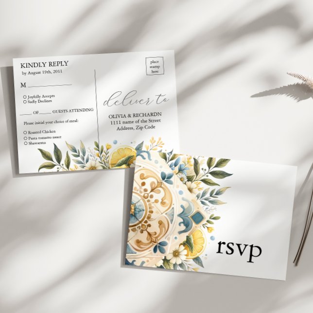 Mittelmeer Blume Italienisch Positano Lemon Postkarte (Von Creator hochgeladen)