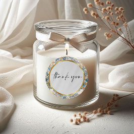 Mittelmeer Blume Italienisch Positano Lemon Runder Aufkleber