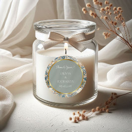 Mittelmeer Blume Italienisch Positano Lemon Runder Aufkleber