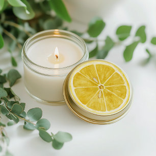 Mittelmeer Blume Italienisch Positano Lemon Runder Aufkleber