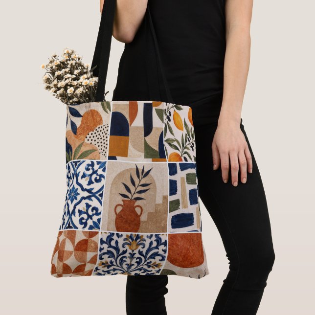 Mittelmeer Boho-Fliesenmuster (Von Nahem)