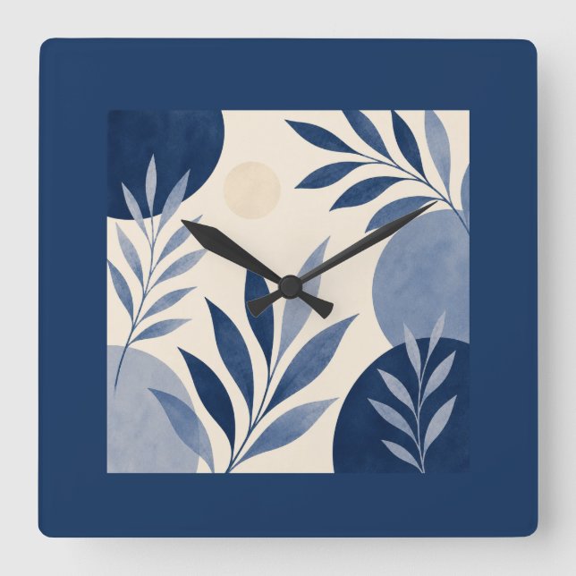 Mittelmeer Botanische Wanduhr (Vorderseite)