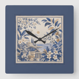 Mittelmeer Botanische Wanduhr