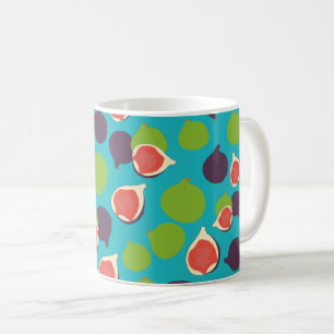 Mittelmeer Fig Summer Fruchtmuster Kaffeetasse