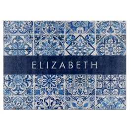 Mittelmeer-Fliesen, Portugal, Azulejo, Ihr Name Schneidebrett