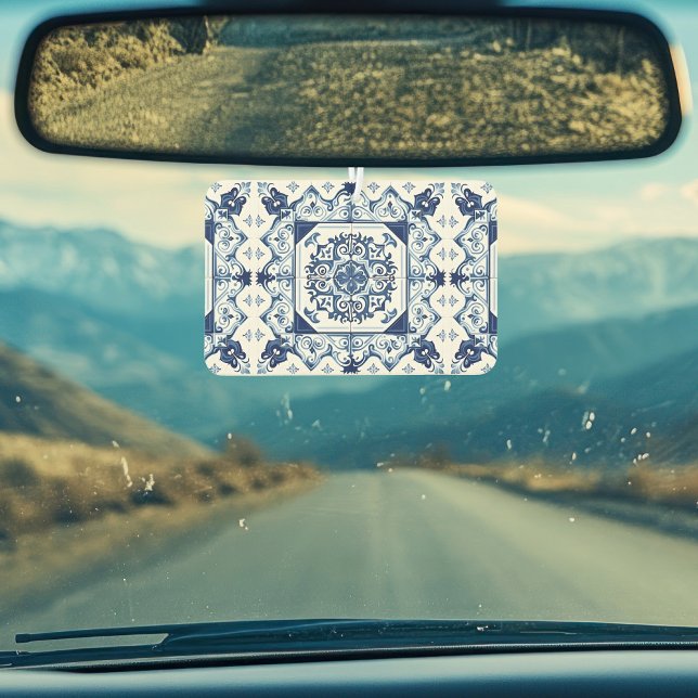 Mittelmeer-Fliesen, Portugal, Azulejo, Majolica Autolufterfrischer (Von Creator hochgeladen)
