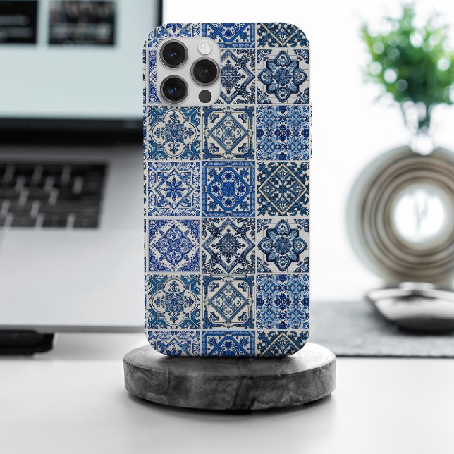 Mittelmeer-Fliesen, Portugal, Azulejo, Majolica Case-Mate iPhone Hülle (Von Creator hochgeladen)