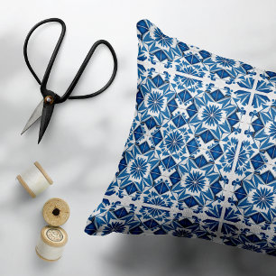 Mittelmeer-Fliesen, Portugal, Azulejo, Majolica Dekokissen