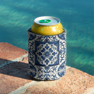 Mittelmeer-Fliesen, Portugal, Azulejo, Majolica Dosenkühler
