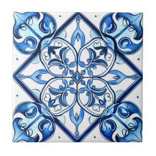 Mittelmeer-Fliesen, Portugal, Azulejo, Majolica Fliese