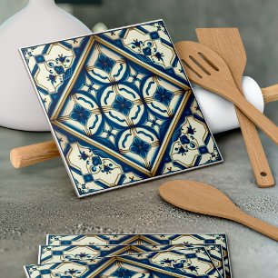 Mittelmeer-Fliesen, Portugal, Azulejo, Majolica Fliese