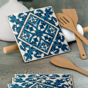 Mittelmeer-Fliesen, Portugal, Azulejo, Majolica Fliese