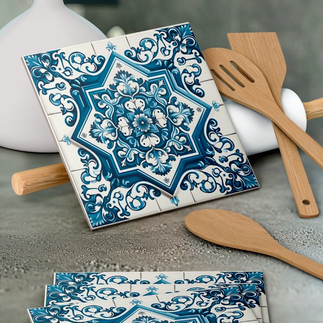 Mittelmeer-Fliesen, Portugal, Azulejo, Majolica Fliese (Von Creator hochgeladen)