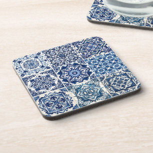 Mittelmeer-Fliesen, Portugal, Azulejo, Majolica Getränkeuntersetzer
