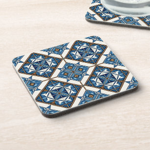 Mittelmeer-Fliesen, Portugal, Azulejo, Majolica Getränkeuntersetzer