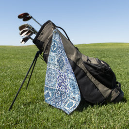 Mittelmeer-Fliesen, Portugal, Azulejo, Majolica Golfhandtuch