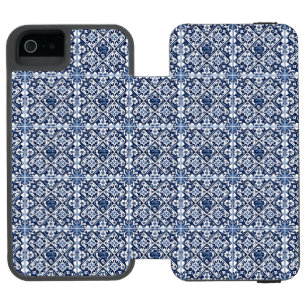 Mittelmeer-Fliesen, Portugal, Azulejo, Majolica Incipio Watson™ iPhone 5 Geldbörsen Hülle