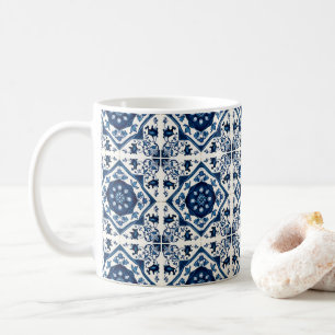 Mittelmeer-Fliesen, Portugal, Azulejo, Majolica Kaffeetasse