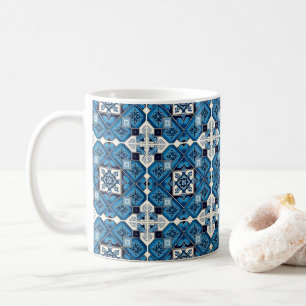 Mittelmeer-Fliesen, Portugal, Azulejo, Majolica Kaffeetasse