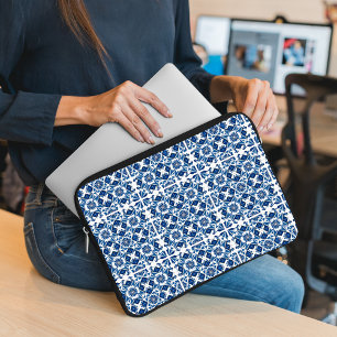Mittelmeer-Fliesen, Portugal, Azulejo, Majolica Laptopschutzhülle