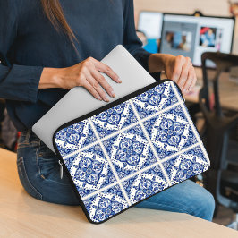 Mittelmeer-Fliesen, Portugal, Azulejo, Majolica Laptopschutzhülle