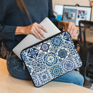 Mittelmeer-Fliesen, Portugal, Azulejo, Majolica Laptopschutzhülle
