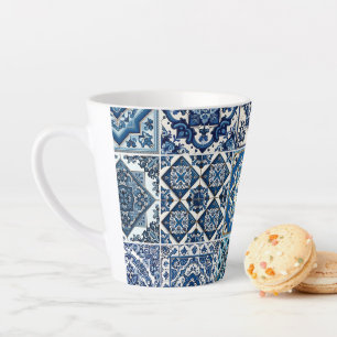 Mittelmeer-Fliesen, Portugal, Azulejo, Majolica Milchtasse