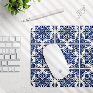 Mittelmeer-Fliesen, Portugal, Azulejo, Majolica Mousepad