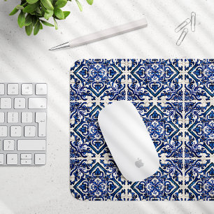 Mittelmeer-Fliesen, Portugal, Azulejo, Majolica Mousepad