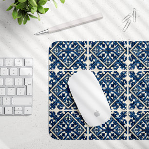 Mittelmeer-Fliesen, Portugal, Azulejo, Majolica Mousepad